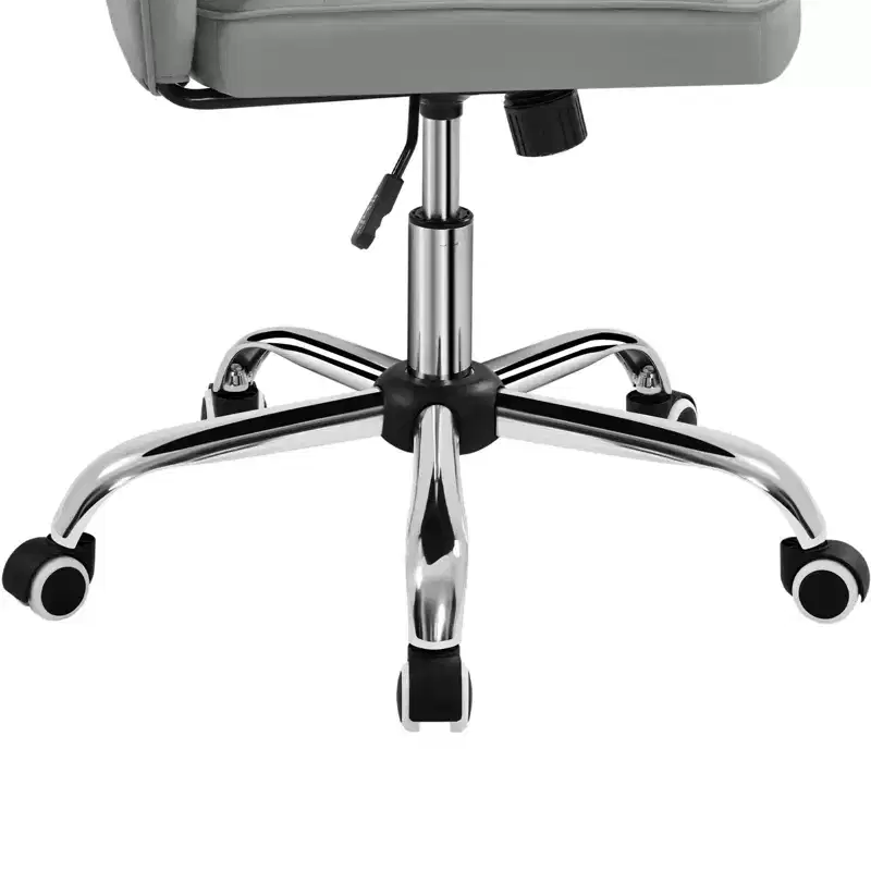 Yaheetech Modern Mid-back Office Chair Armless Desk Chair