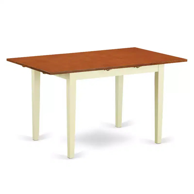 HomeStock Modern Dining Table Set Buttermilk Cherry