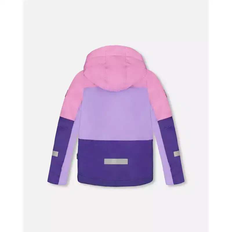 Deux par Deux Girl Two-Piece Teknik Snowsuit Purple Mountain Print