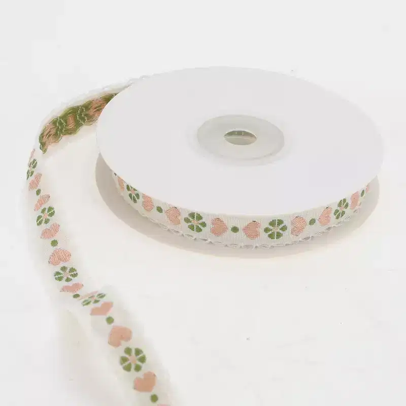 Unique Bargains 0.39x29.53' Heart Flower Gift Ribbon