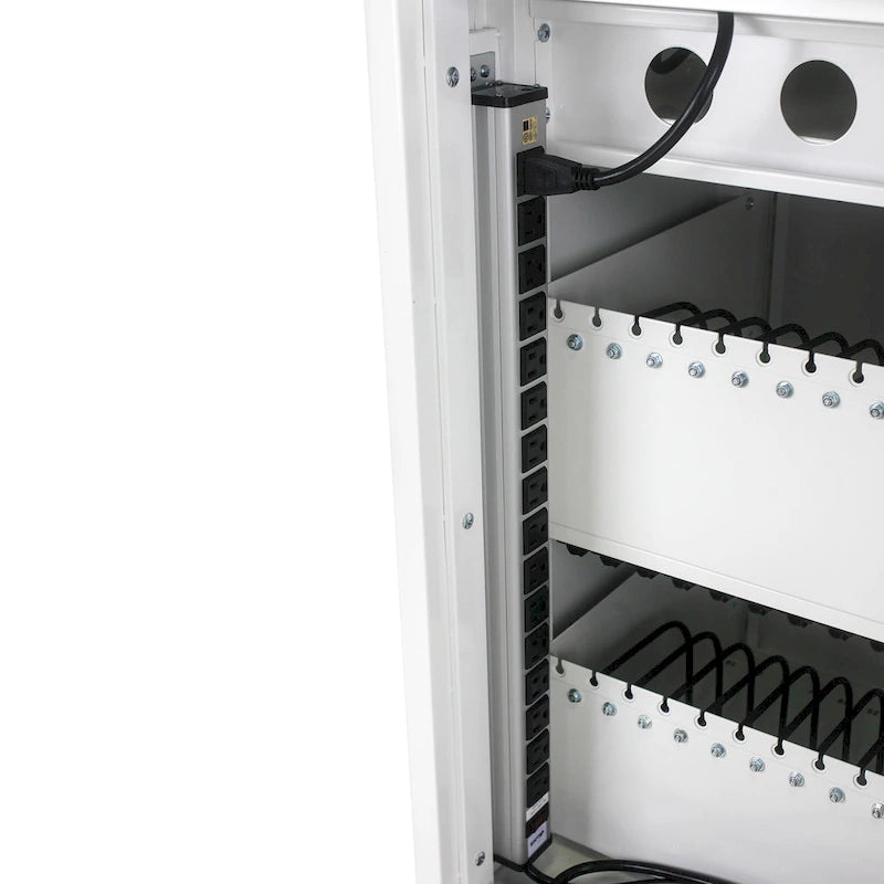 Mobile Charging Cart and Cabinet for Tablets and Laptops 31-Device Capacity
