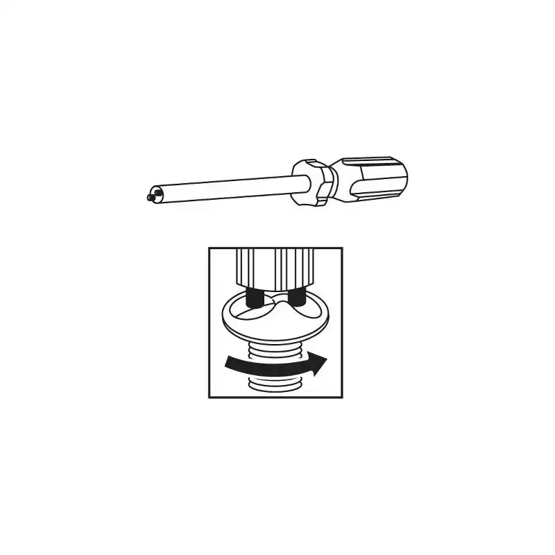 Brixwell One Way Screw Remover Tool Steel Material, For 8 to 10 Screws Size, Tamper Proof Used On Locks Fixtures Partitions, Gray Finish
