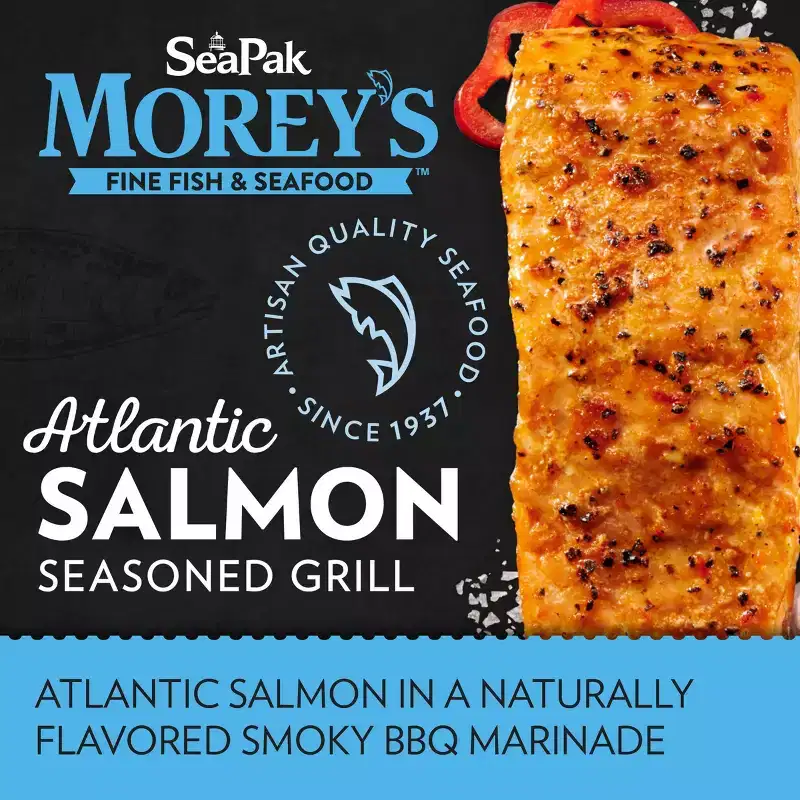 SeaPak Morey's Atlantic Salmon Seasoned Grill - Frozen - 8oz