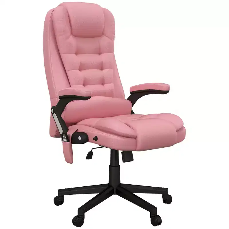 HOMCOM High-Back Massage Office Chair, Heated Reclining Computer Chair with Remote