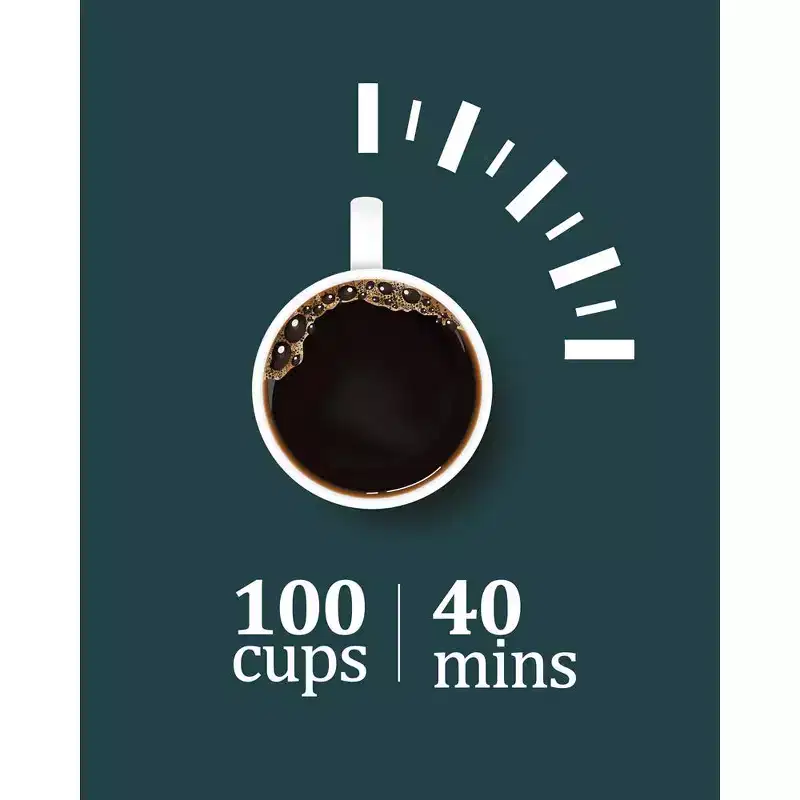 Whizmax 100 Cup Commercial Coffee Maker, Quick Brewing For Church, Meeting rooms, Lounges