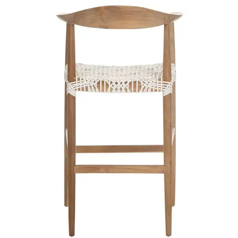 Bandelier Barstool - BST1005 - Natural/White - Safavieh