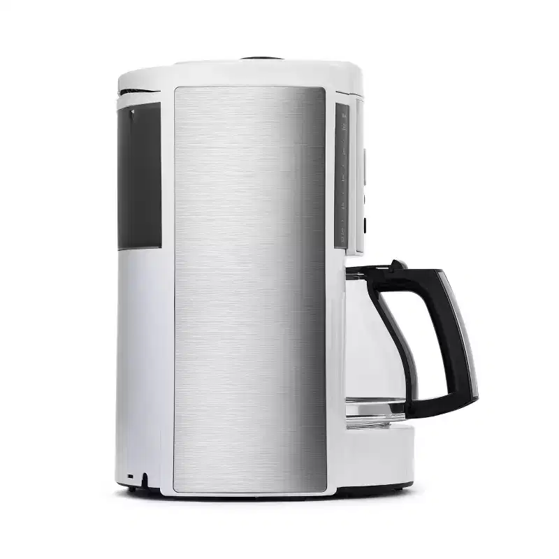 Melitta Aroma Enhance Coffee Maker Glass Carafe 10-cup: Programmable Drip Machine, Automatic Shut-Off, LCD Display