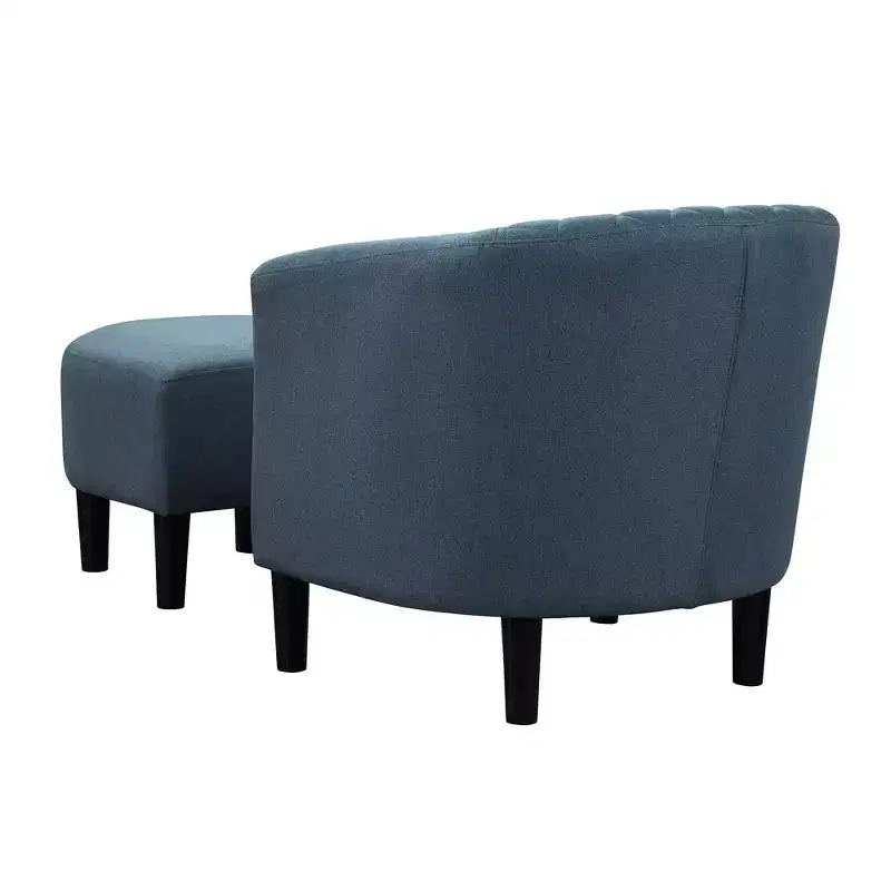 Breighton Home Take a Seat Roosevelt Accent Chair with Ottoman