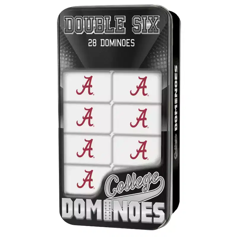 MasterPieces Officially Licensed NCAA Alabama Crimson Tide 28 Piece Dominoes Game for Adults