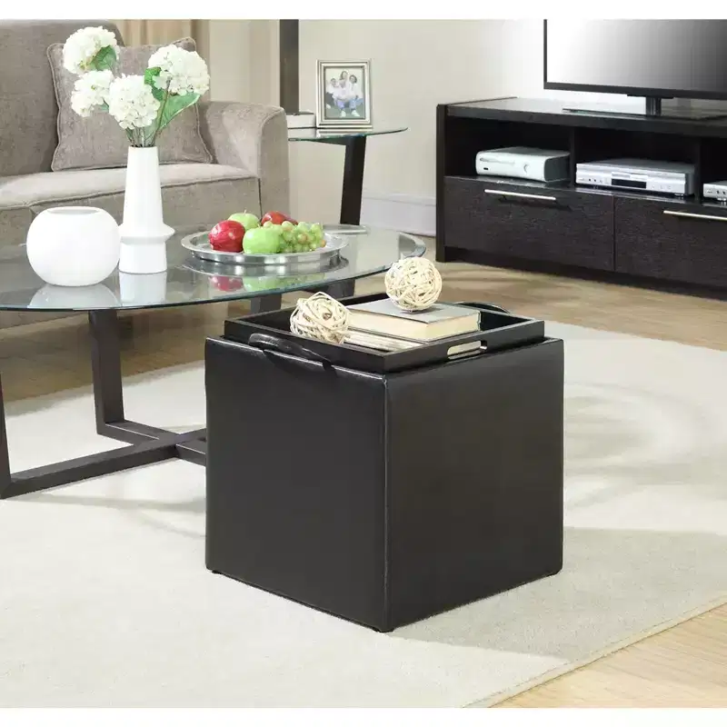 HomeStock Comfort Park Avenue Single Ottoman With Stool