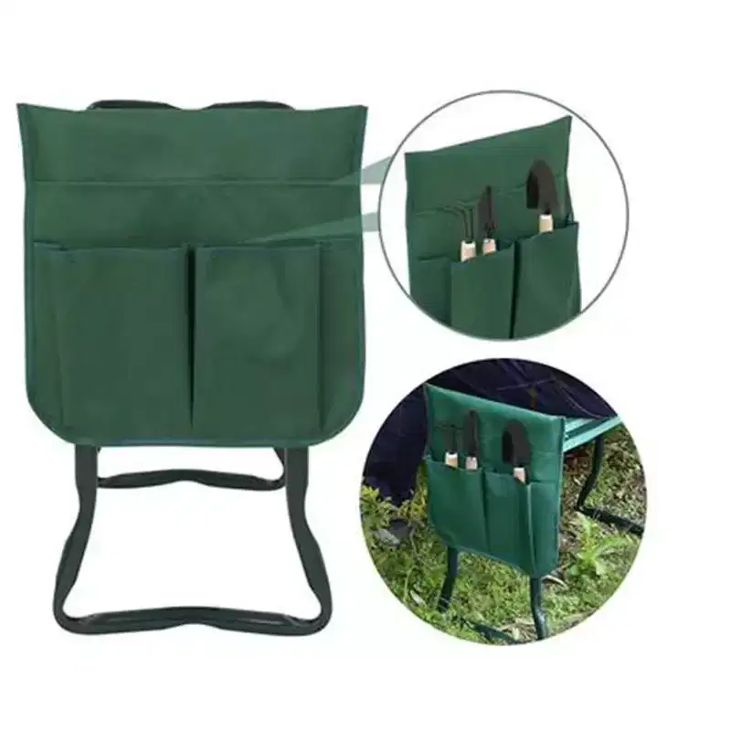 Garden Bench and Kneeler Stools Gardening with Side bag pockets for tool