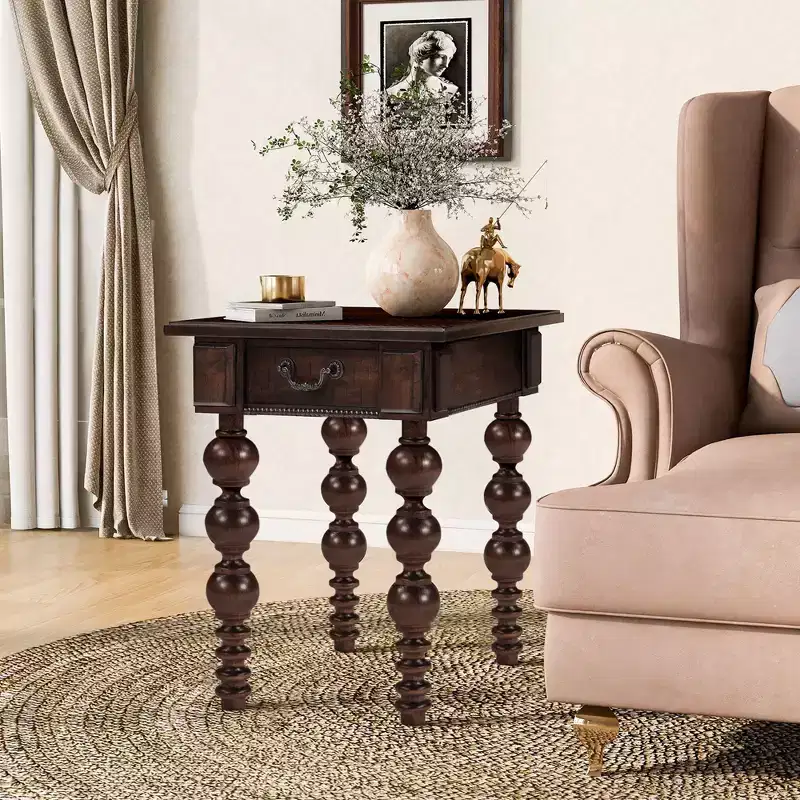 Lift-Top Coffee Table with Hidden Storage and Open Shelf