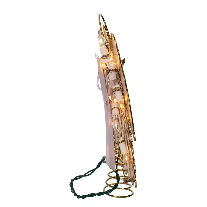 Kurt Adler 9.5 UL 10-Light Capiz Angel Treetop