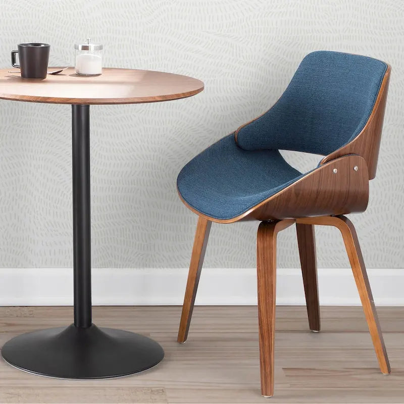 Mid-Century Modern Upholstered Dining Accent Chair