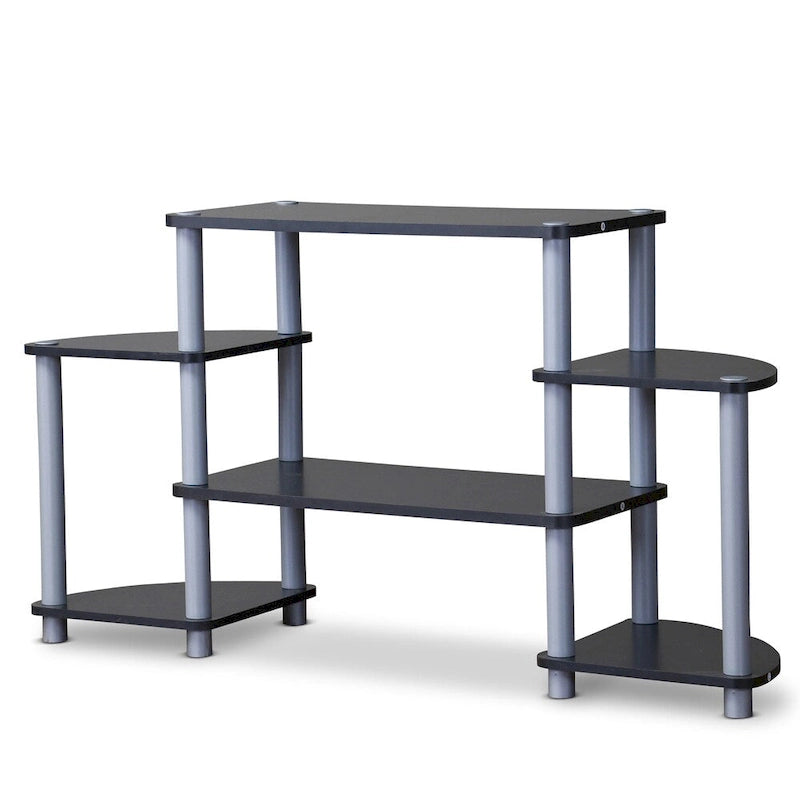 Triple Tier TV Stand Entertainment Center with Open Shelves