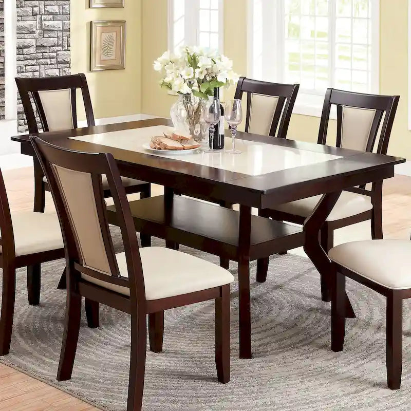 Copper Grove Schmidt 64-inch Wood Dining Table with Shelf