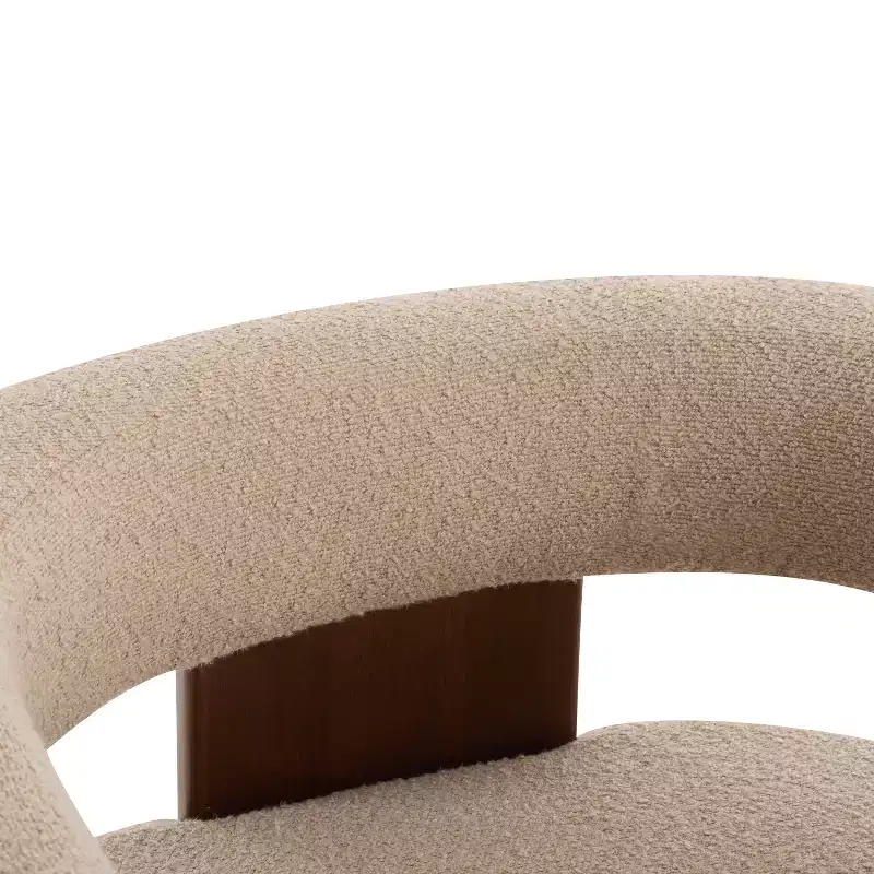Christopher Knight Home Noah Modern Rubberwood Upholstered Accent Arm Chair