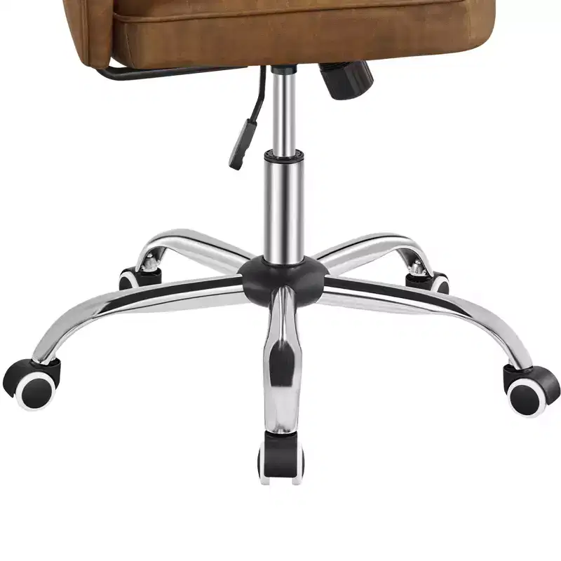 Yaheetech Modern Mid-back Office Chair Armless Desk Chair