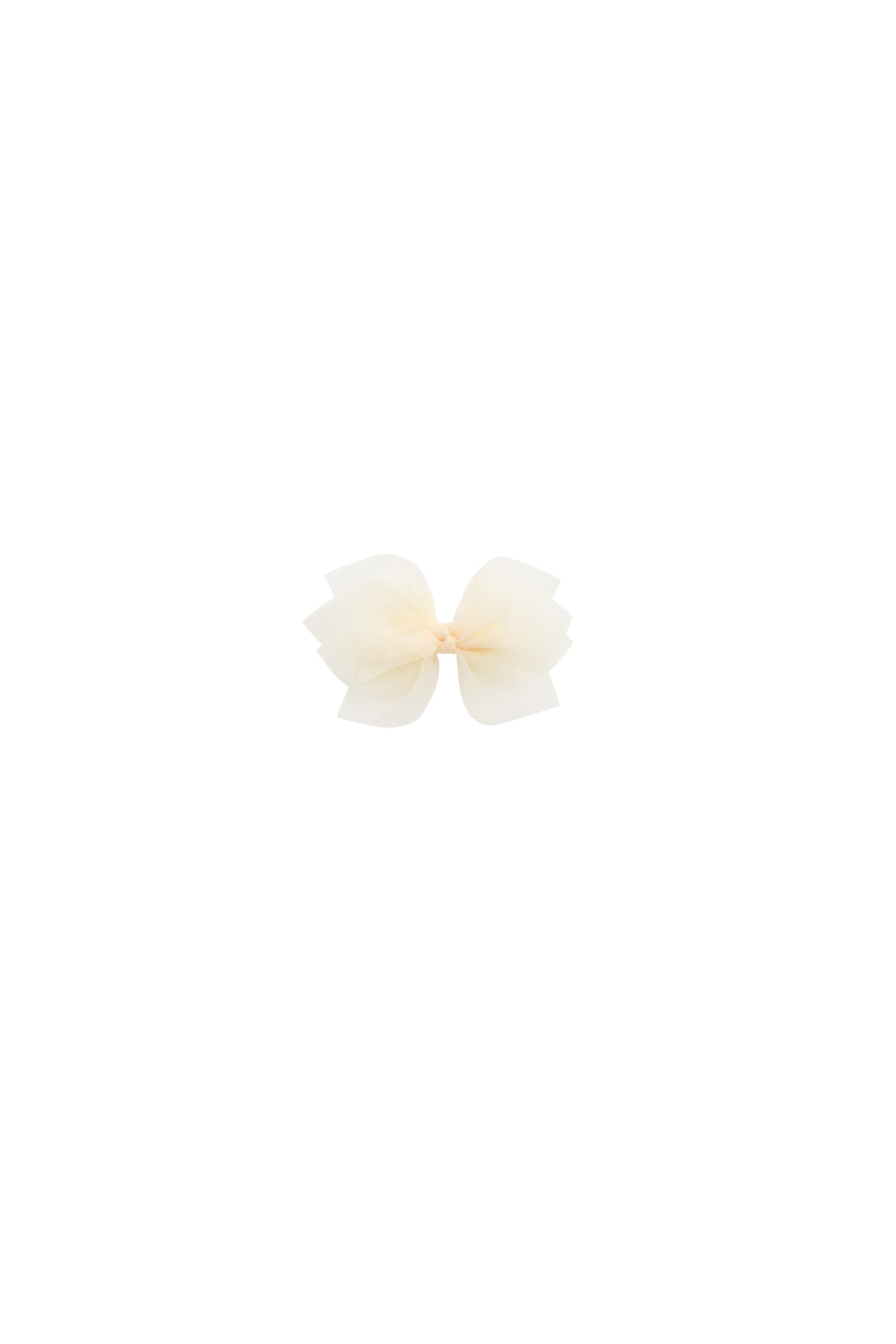 Dreamy Parchment Solid Polyester Fairy Bow Hair Clip with 10cm Length for Girls Styling (Ages 3+)