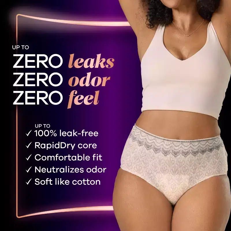 Always Discreet Boutique Underwear Women's Incontinence - Maximum Protection