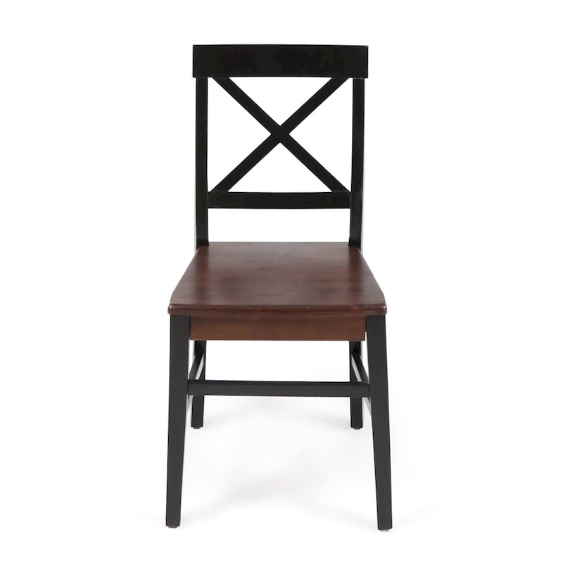 Anele Farmhouse Acacia Dining Chairs (Set of 2) by GDFStudio