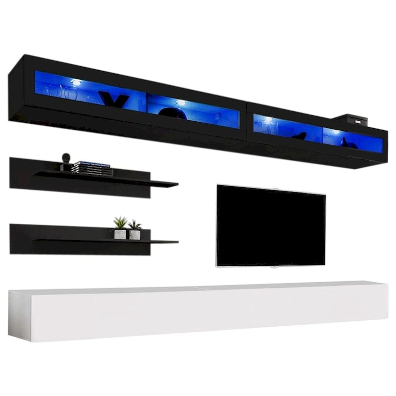 Wall-mounted Floating Modern Entertainment Center