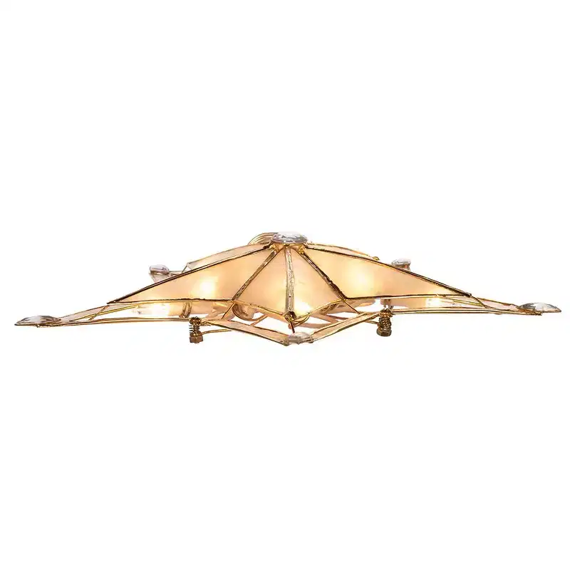 Kurt Adler 10-Inch 5-Point Large Star with Smoke Capiz Treetop