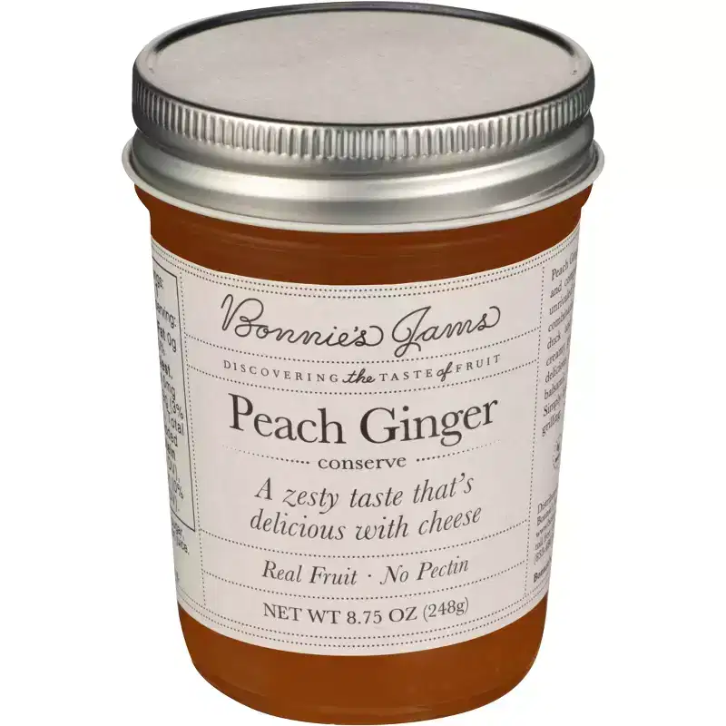 Bonnie's Jams Peach Ginger Conserve - Case of 6 - 8.75 ounce