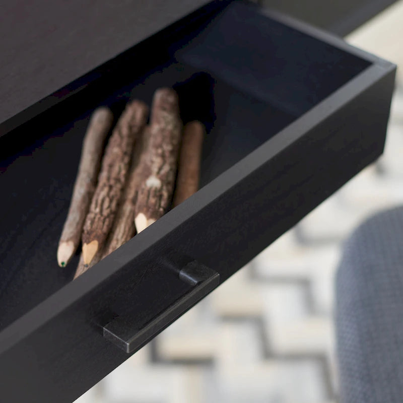 2-Drawer Desk with Stiletto Legs