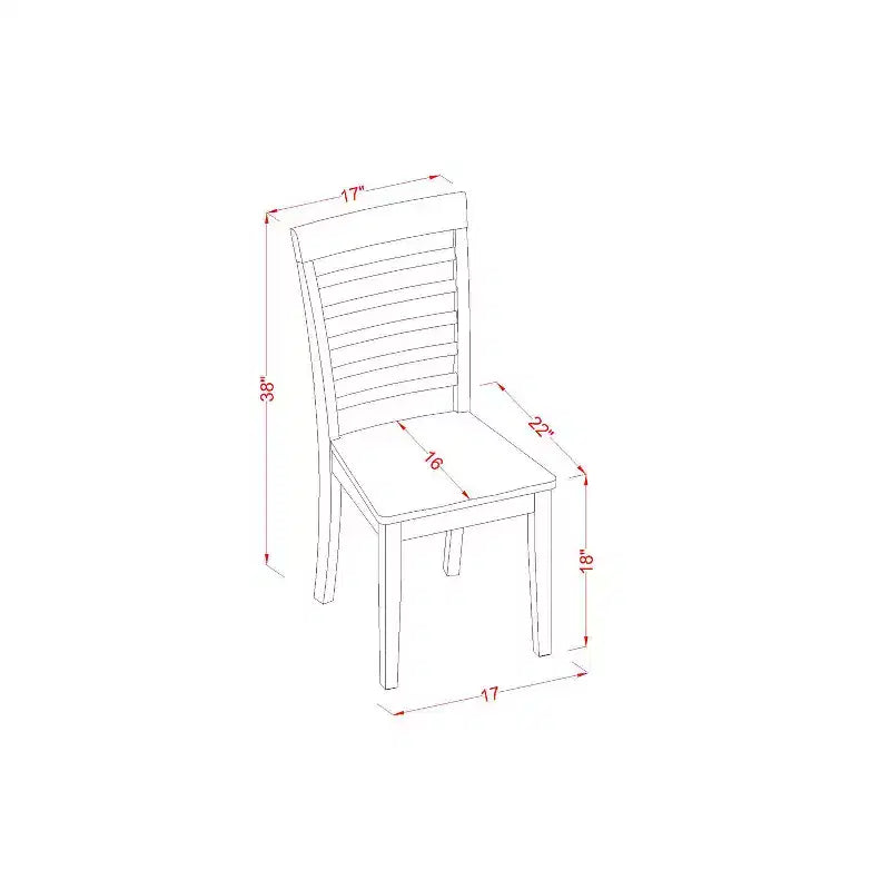 Dinette Set Table with Chairs - Kitchen Dining Room Set - Lakeside Living Design