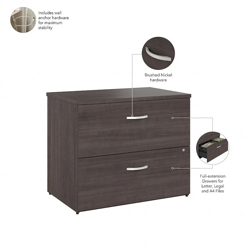 2 Drawer Lateral File Cabinet by