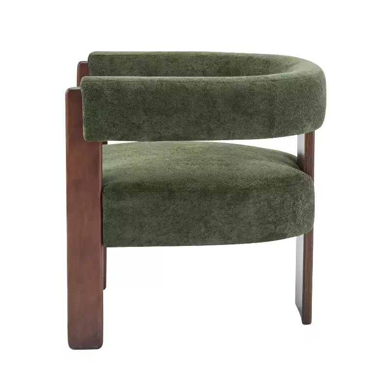 Christopher Knight Home Noah Modern Rubberwood Upholstered Accent Arm Chair