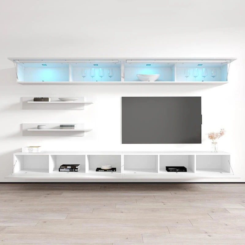 Wall-mounted Floating Modern Entertainment Center