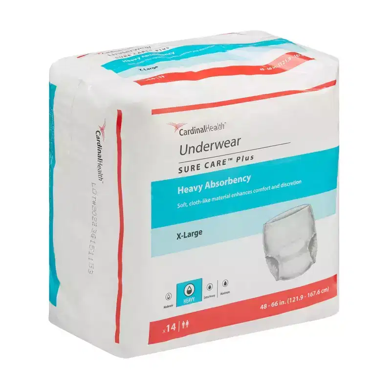 Sure Care Incontinence Underwear, Heavy Absorbency
