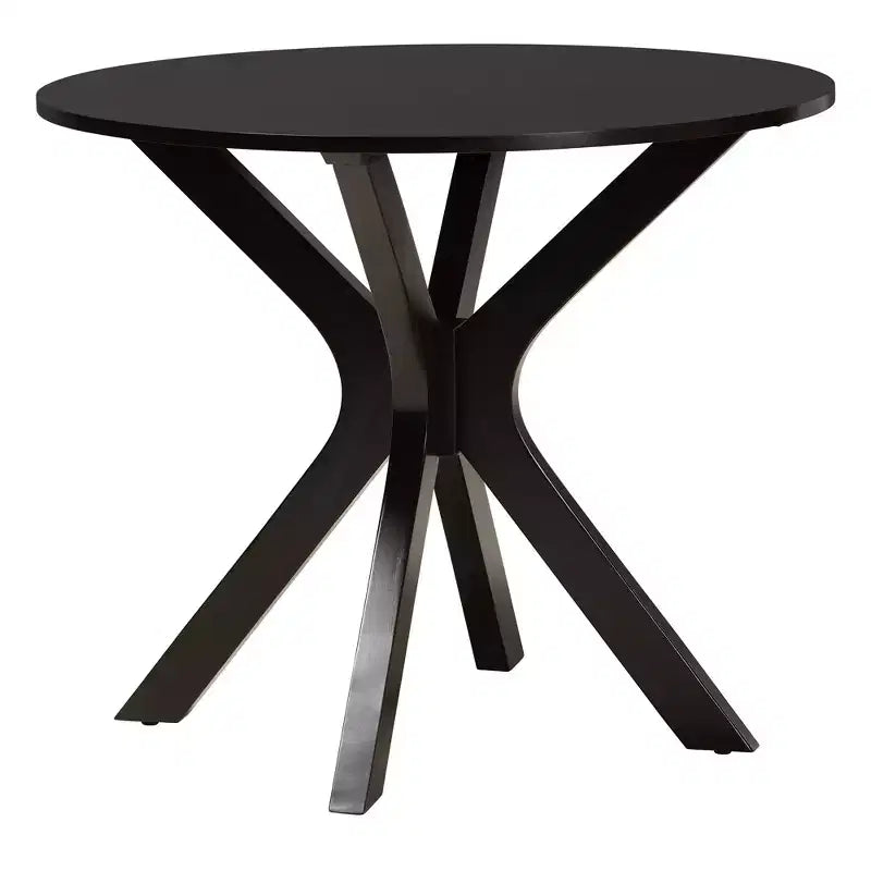 Baxton Studio Karel Modern Fabric and Wood Dining Set