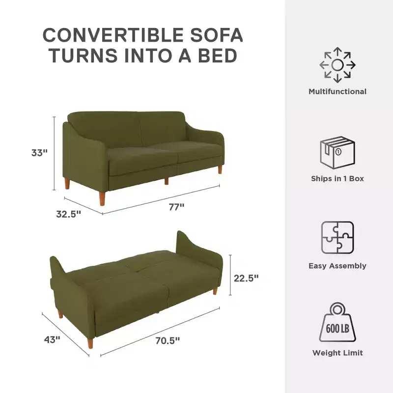 DHP Jasper Coil Futon