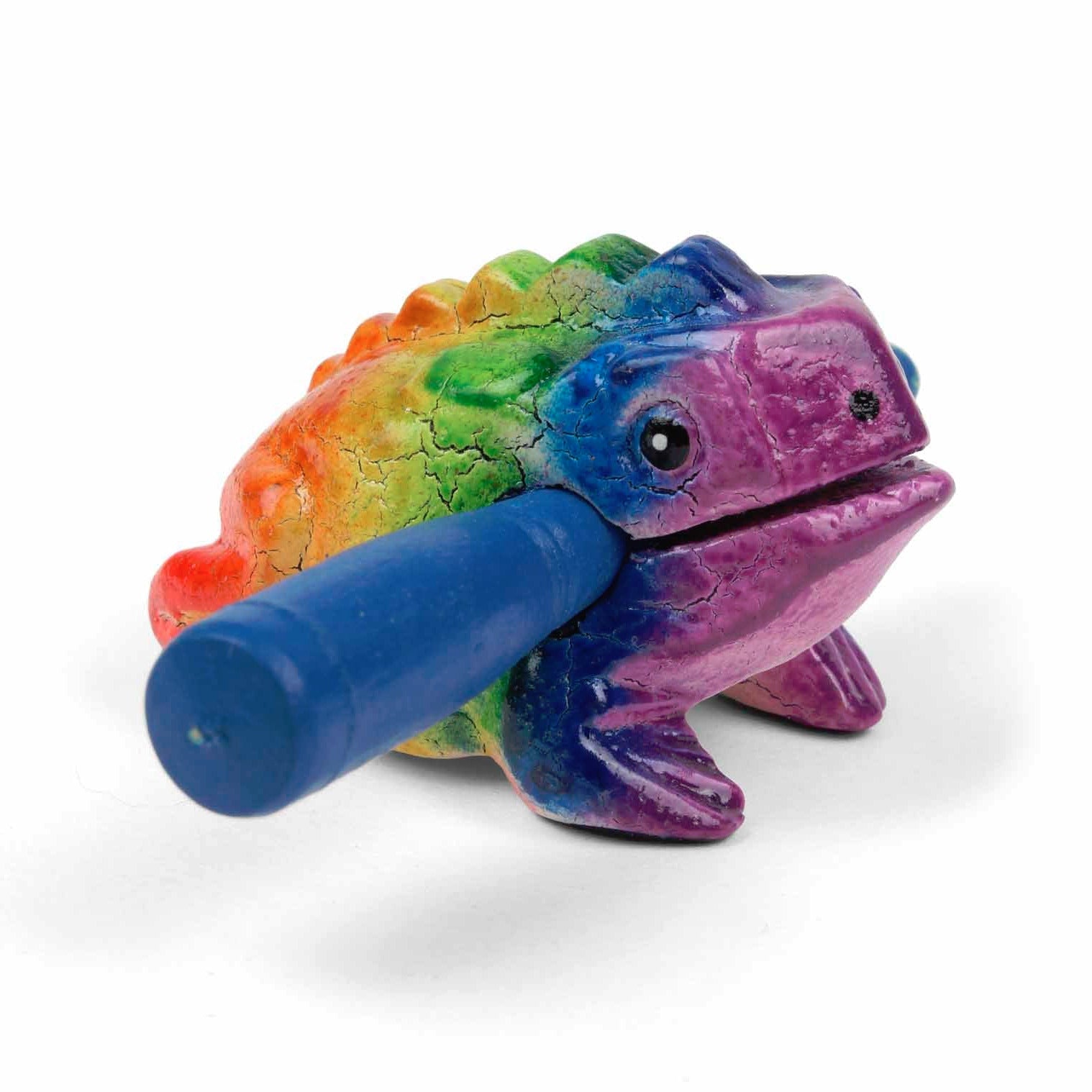 Mini Rainbow Frog Guiro
