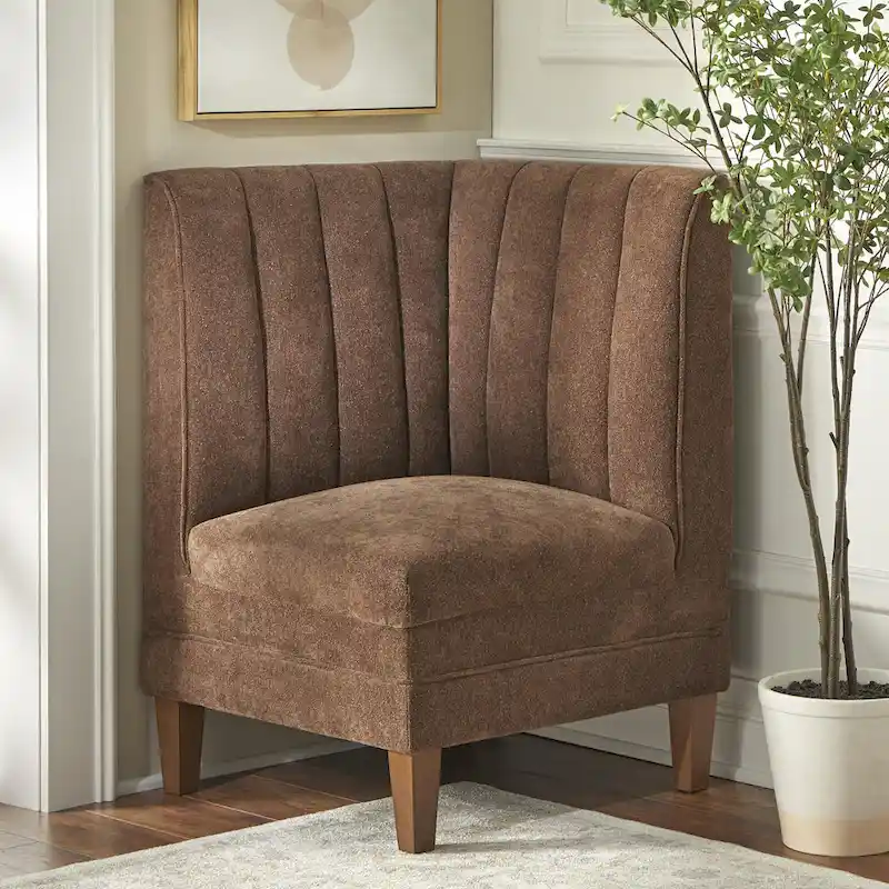 Lifestorey Kerrington 3-Piece Channel Back Upholstered Banquette Set