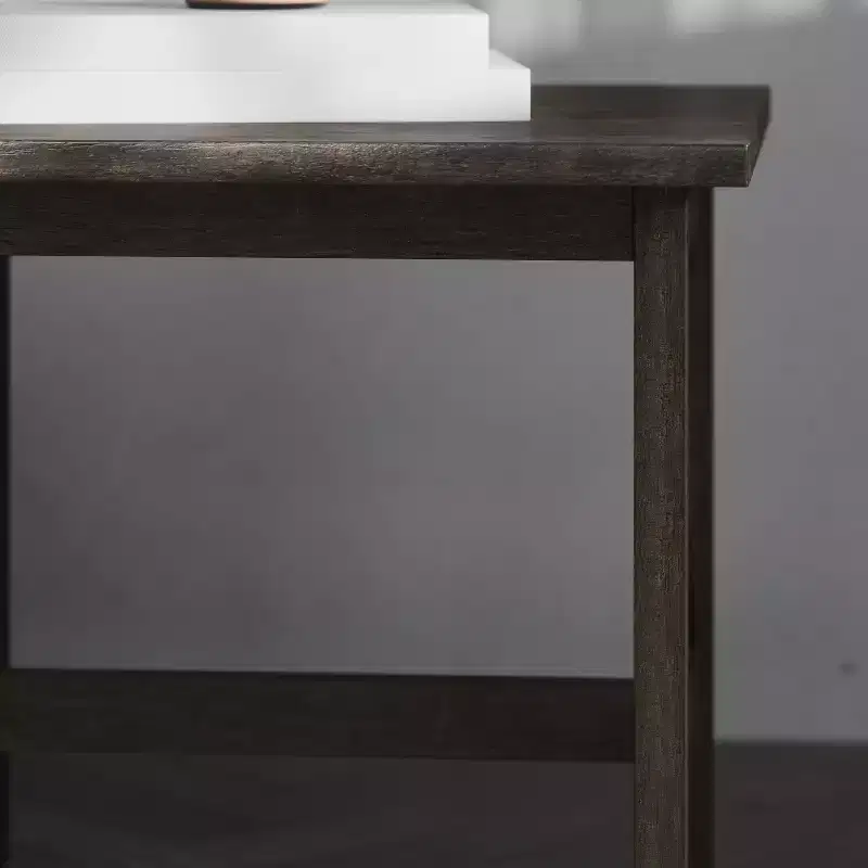 Emma and Oliver Solid Wood Farmhouse Style End Table