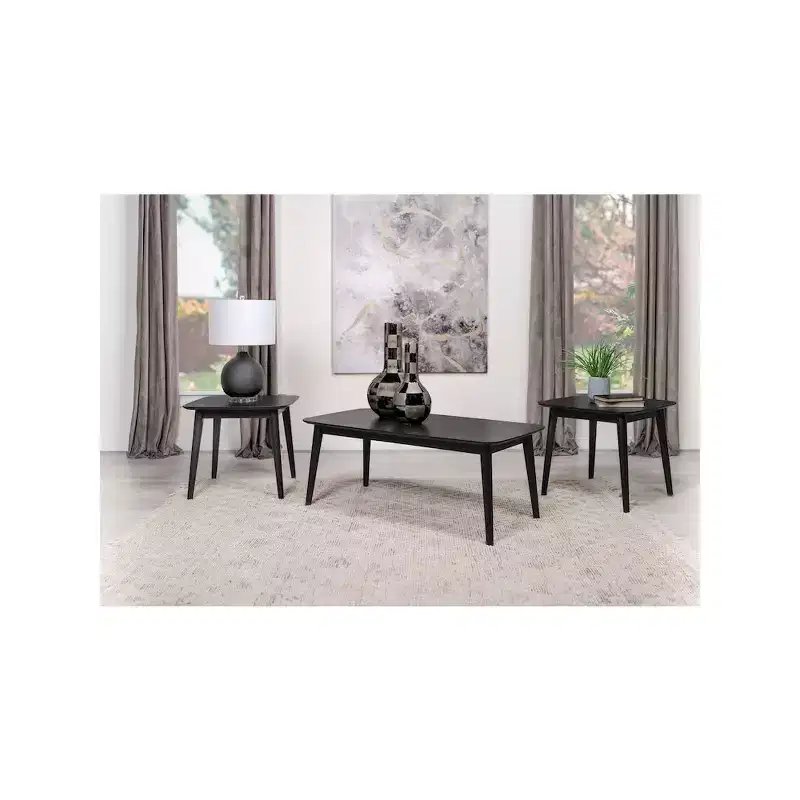 Coaster,Radley 3-piece Rectangular Coffee Table Set Black