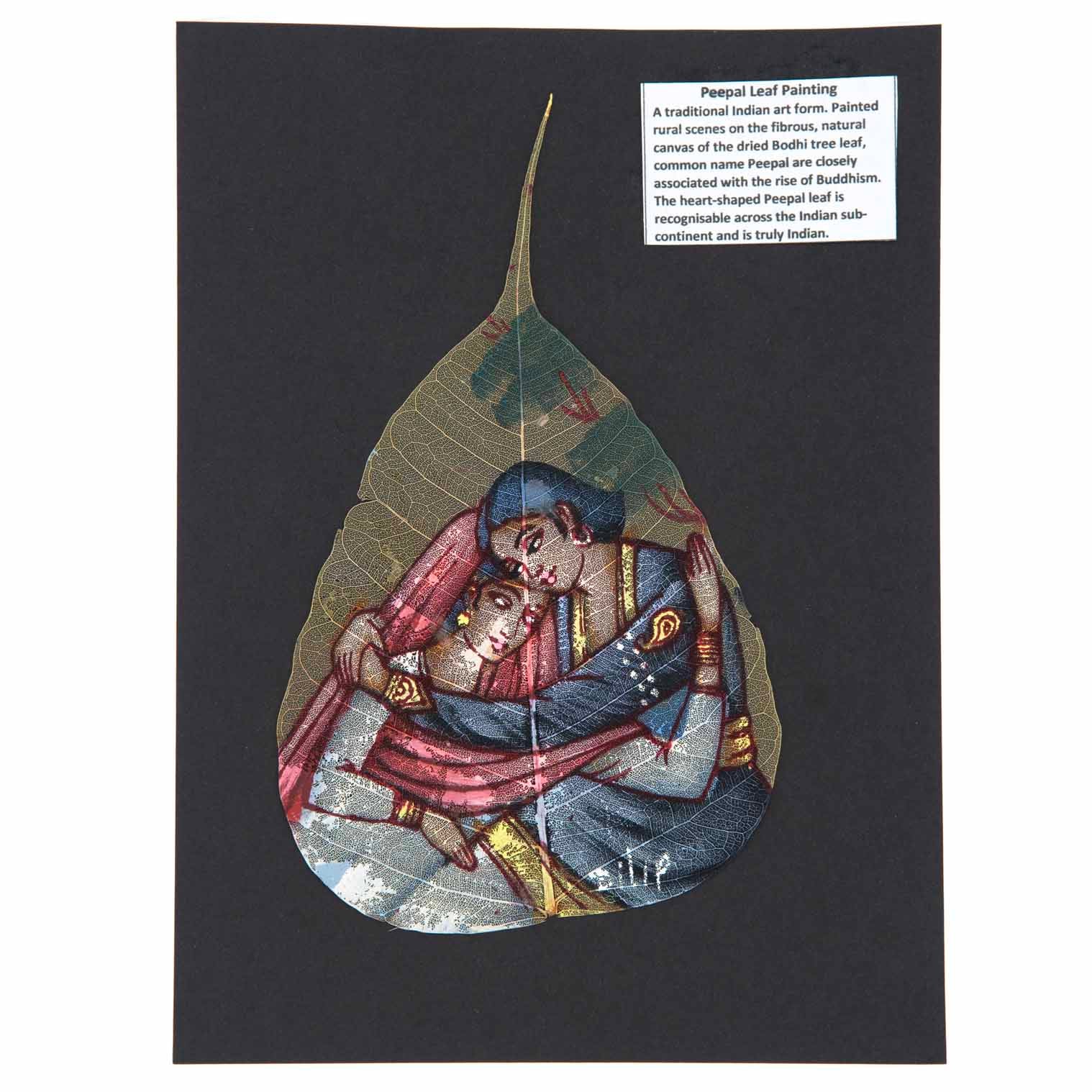 Peepal Leaf Painting, Lovers