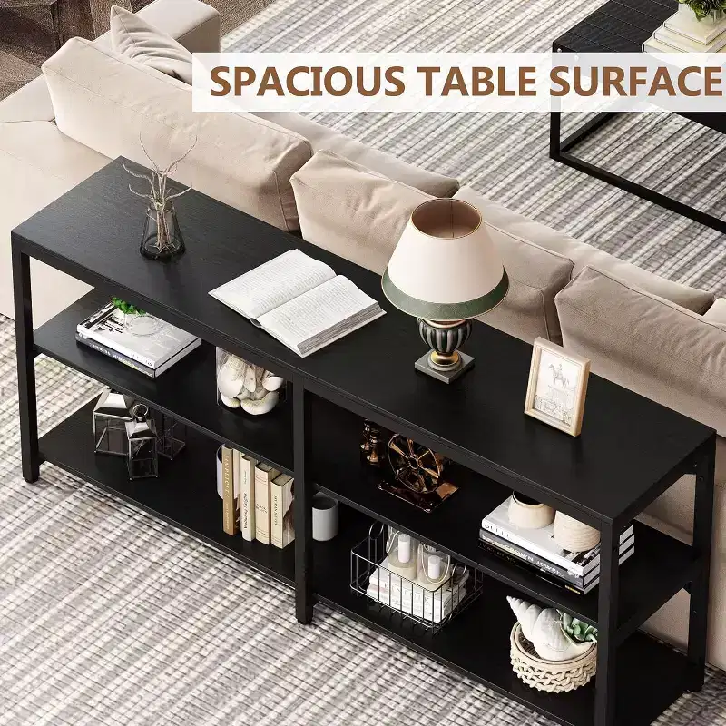 Tribesigns 70.9 Long Console Table, 3-Tier Hallway Entryway Table