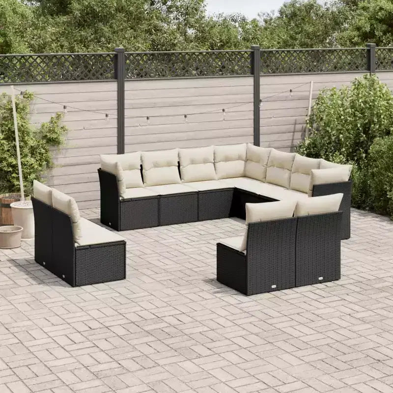 vidaXL Versatile Modular Patio Sofa Set with Cushions in Various Colors