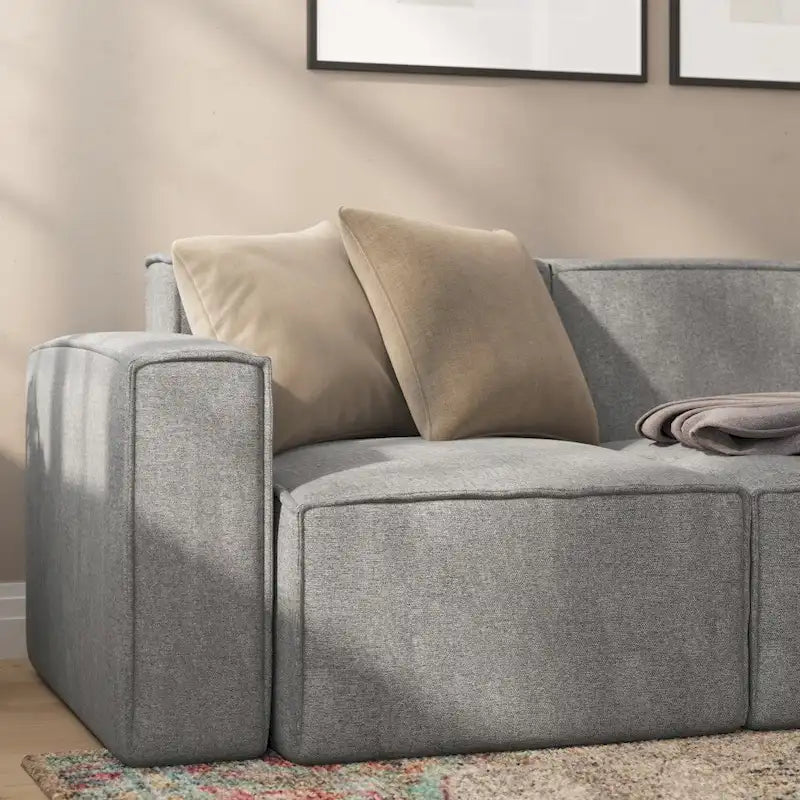 Contemporary Upholstered Sofa Chair with Armrest