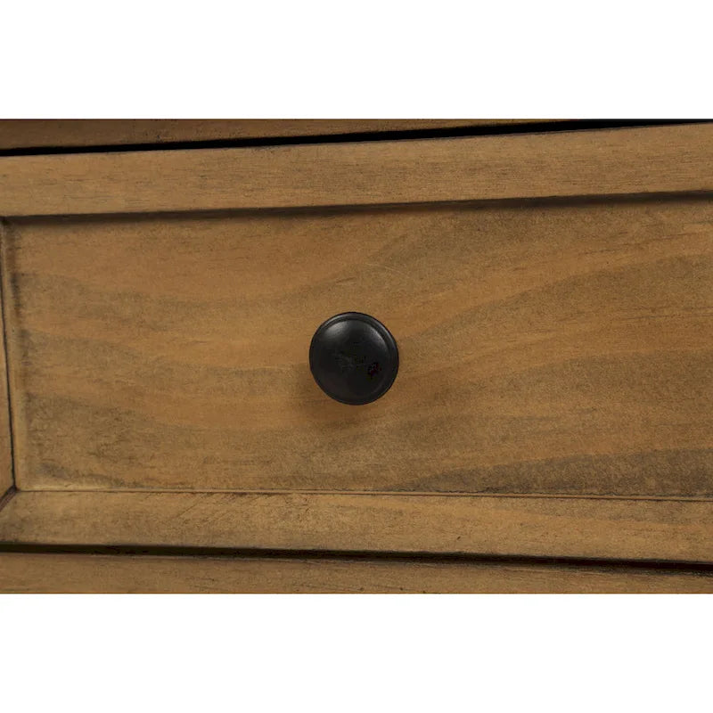 2-Drawer Console Table with Bottom Shelf
