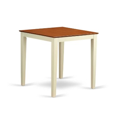 5-Piece Buttermilk and Cherry Solid Wood Top - Dining Room Set - Seats 4