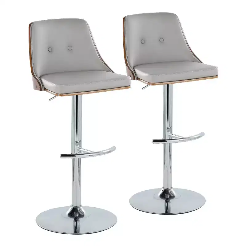 Set of 2 Gianna Adjustable Barstools - LumiSource