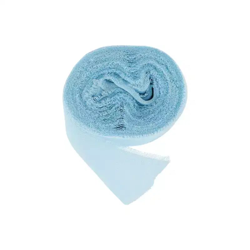 Unique Bargains Ribbon Tear-Away Frayed Edge Polyester 157.48x1.57 1 Pc