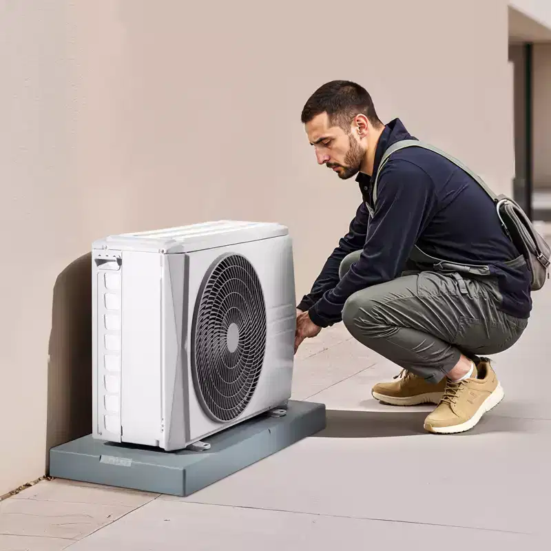 Mini Split Pad, for 9000-36000BTU Ductless Air Conditioner Heat Pump Systems, 38 x 18 x 3 inch Condenser Equipment Anti-Vibration Pads,Grey