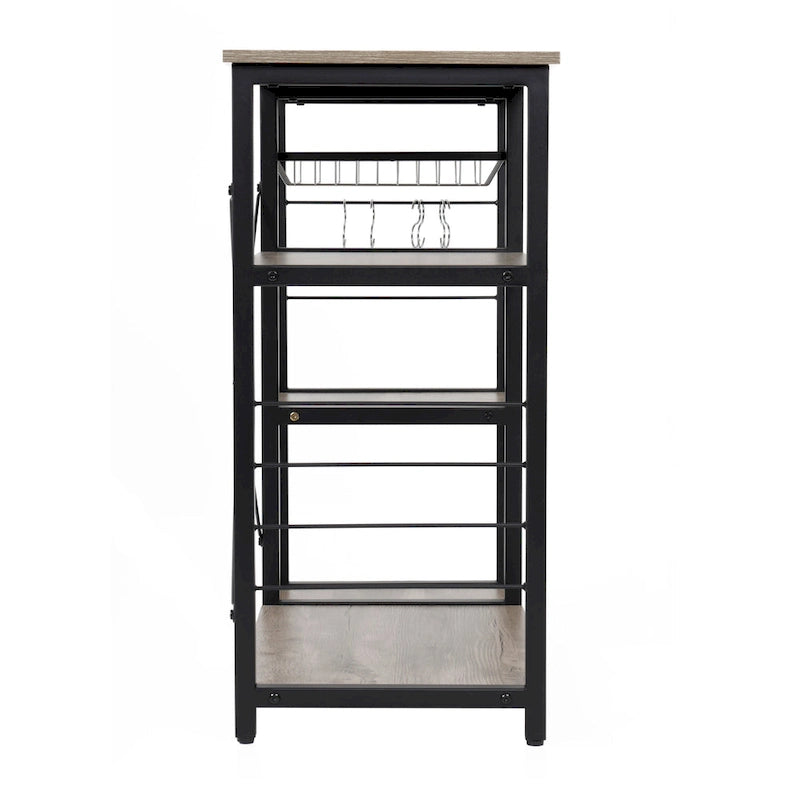 Kitchen Island with Slide Out Vegetable Basket